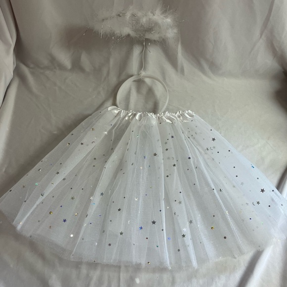 Other - White Starry Kids Angel Costume
